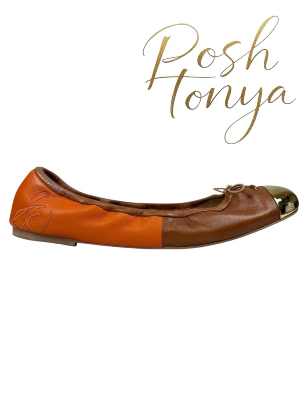 Sam Edelman Fairleigh Cap Toe Ballet Flats Size 7.5 Office Casual Preppy